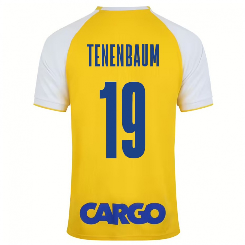 Niño Fútbol Camiseta Daniel Tenenbaum #19 Amarillo Blanco 1ª Equipación 2024/25