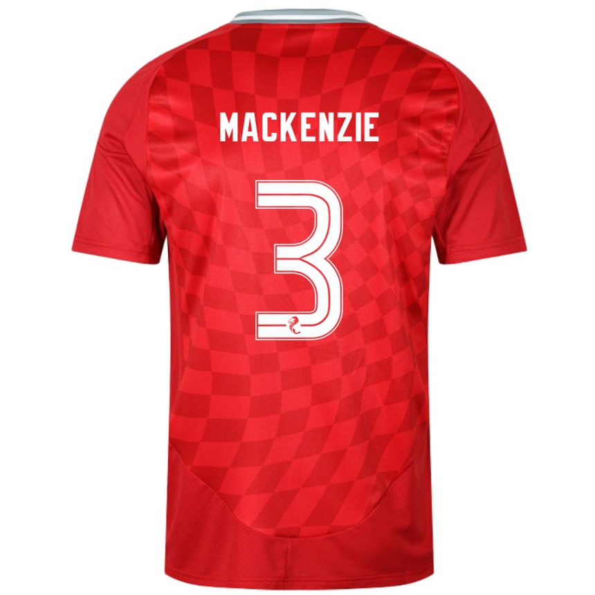 Niño Fútbol Camiseta Jack Mackenzie #3 Rojo 1ª Equipación 2024/25