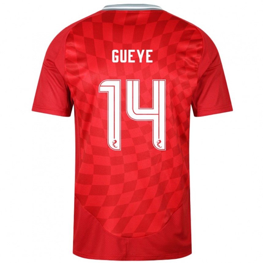 Niño Fútbol Camiseta Pape Habib Gueye #14 Rojo 1ª Equipación 2024/25