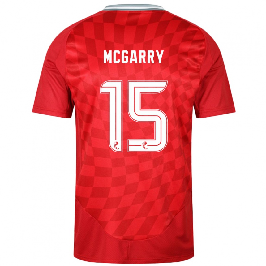 Niño Fútbol Camiseta James Mcgarry #15 Rojo 1ª Equipación 2024/25