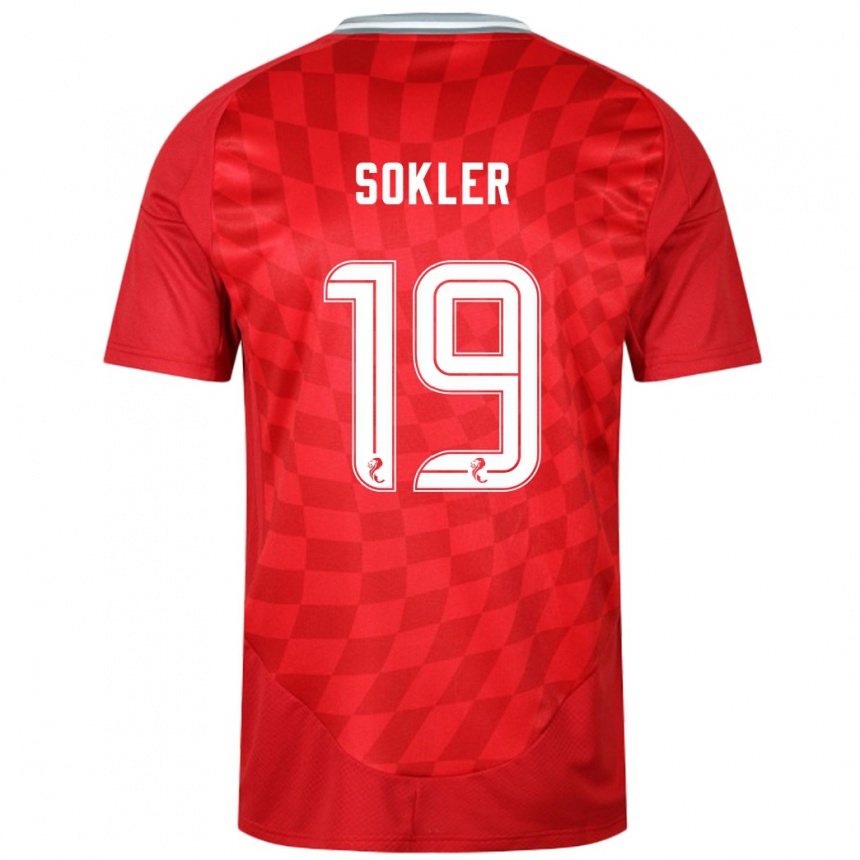 Niño Fútbol Camiseta Ester Sokler #19 Rojo 1ª Equipación 2024/25