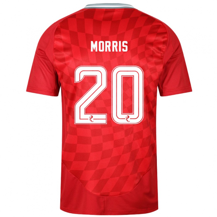 Niño Fútbol Camiseta Shayden Morris #20 Rojo 1ª Equipación 2024/25