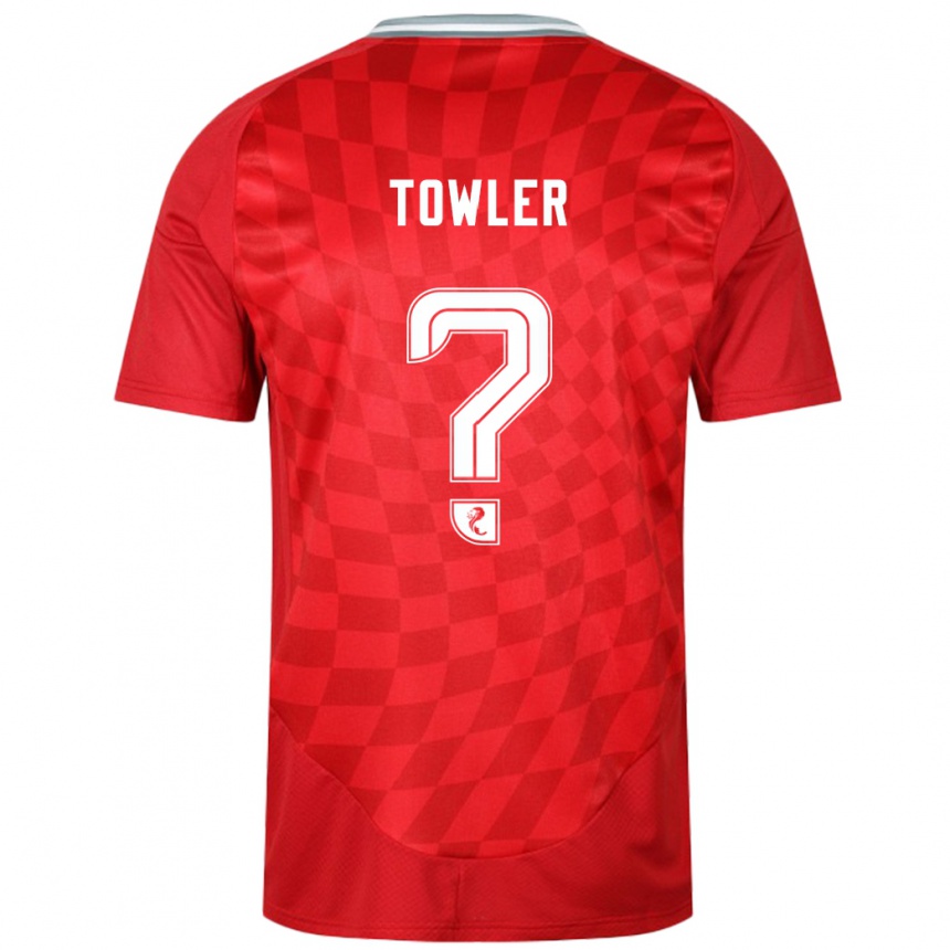 Niño Fútbol Camiseta Evan Towler #0 Rojo 1ª Equipación 2024/25