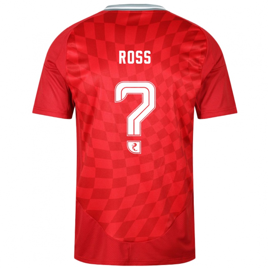 Niño Fútbol Camiseta Dylan Ross #0 Rojo 1ª Equipación 2024/25