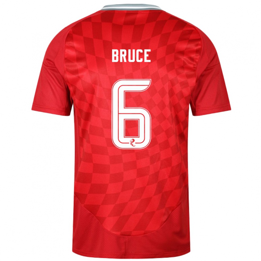 Niño Fútbol Camiseta Natasha Bruce #6 Rojo 1ª Equipación 2024/25