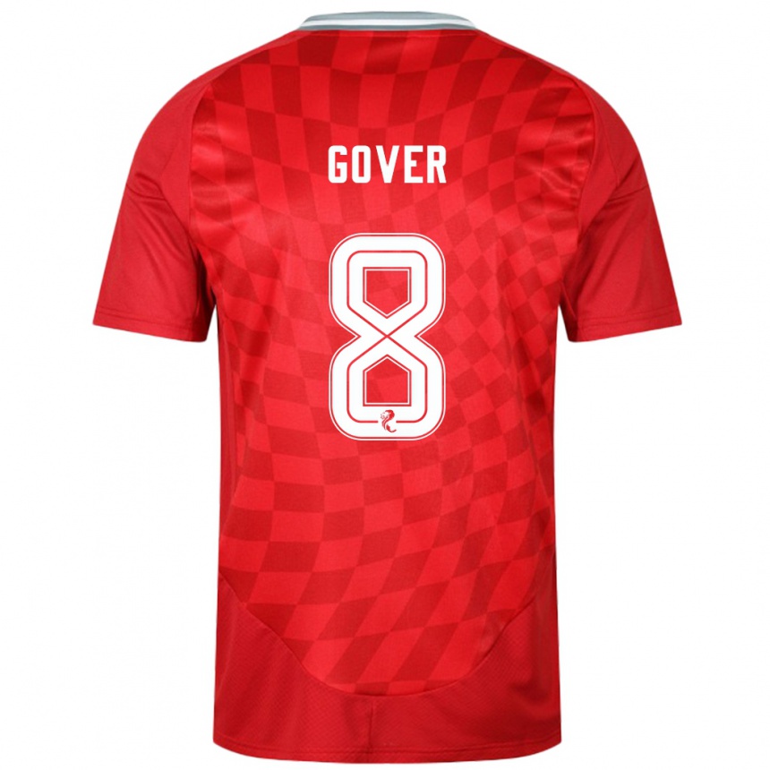 Niño Fútbol Camiseta Chloe Gover #8 Rojo 1ª Equipación 2024/25