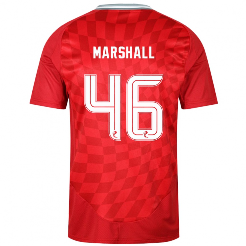 Niño Fútbol Camiseta Findlay Marshall #46 Rojo 1ª Equipación 2024/25