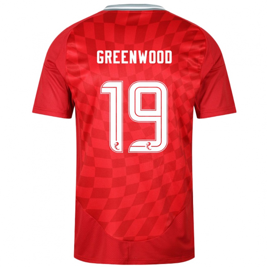 Niño Fútbol Camiseta Brodie Greenwood #19 Rojo 1ª Equipación 2024/25