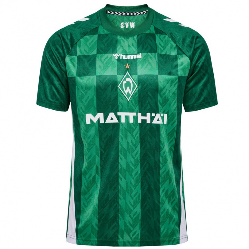 Niño Fútbol Camiseta Tjark Eckmeyer #13 Verde 1ª Equipación 2024/25