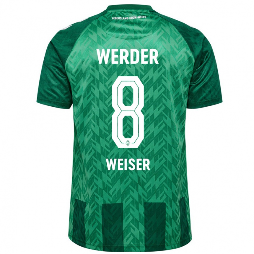 Niño Fútbol Camiseta Mitchell Weiser #8 Verde 1ª Equipación 2024/25