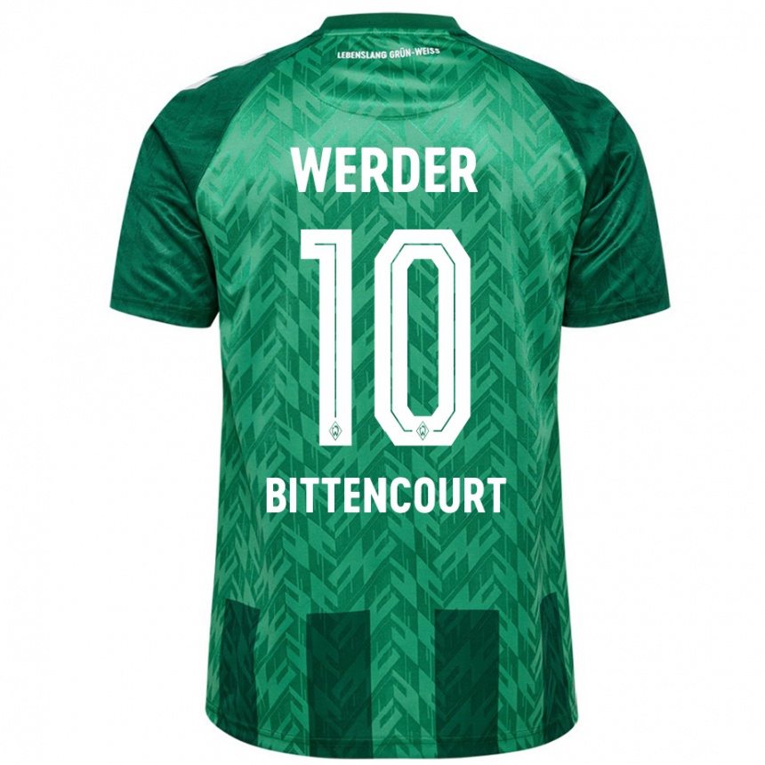 Niño Fútbol Camiseta Leonardo Bittencourt #10 Verde 1ª Equipación 2024/25