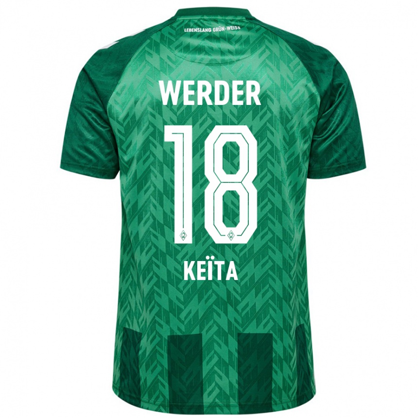 Niño Fútbol Camiseta Naby Keïta #18 Verde 1ª Equipación 2024/25