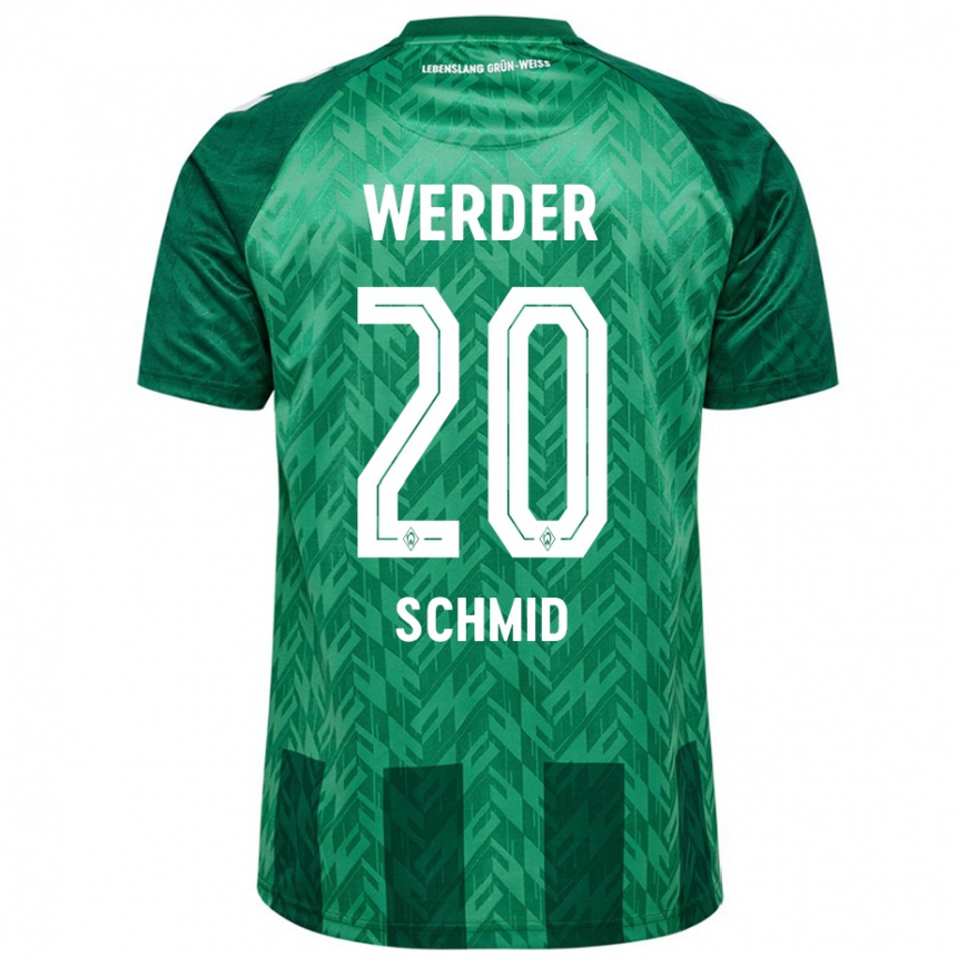 Niño Fútbol Camiseta Romano Schmid #20 Verde 1ª Equipación 2024/25