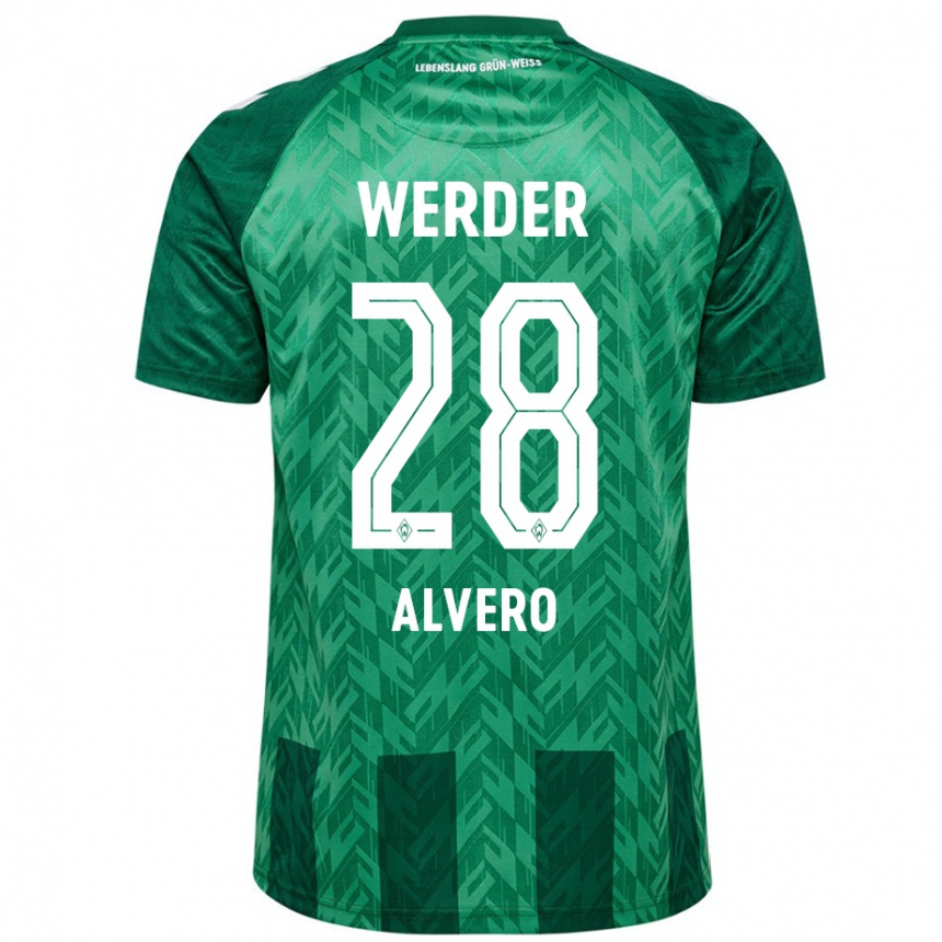 Niño Fútbol Camiseta Skelly Alvero #28 Verde 1ª Equipación 2024/25