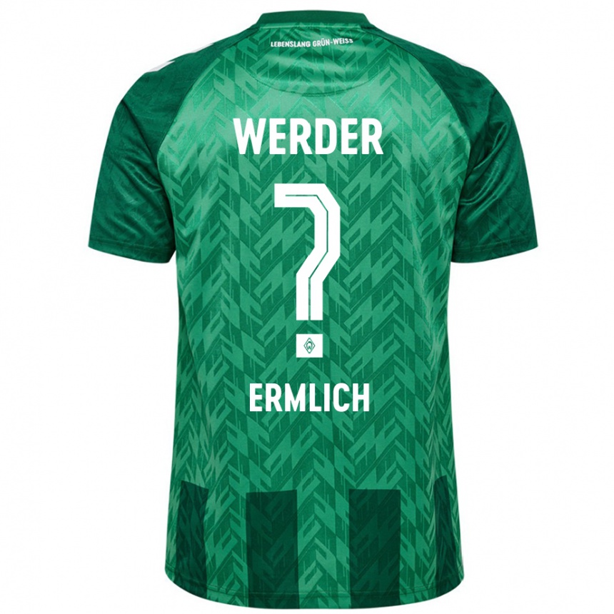 Niño Fútbol Camiseta Kjell Ermlich #0 Verde 1ª Equipación 2024/25