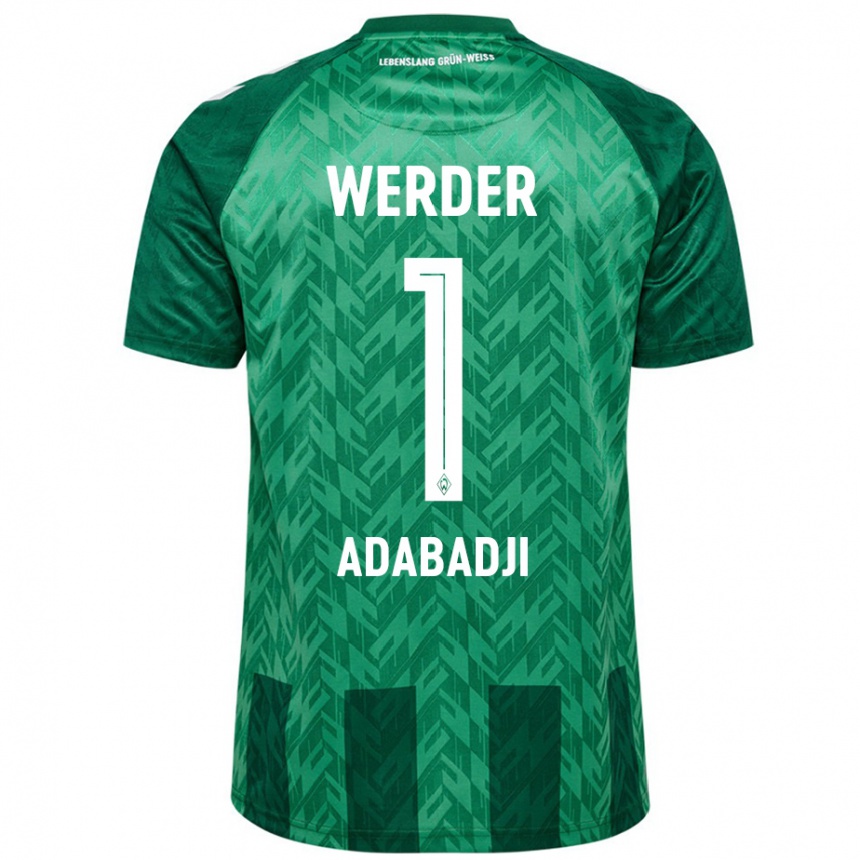 Niño Fútbol Camiseta Kwassi-Vivien Felix Adabadji #1 Verde 1ª Equipación 2024/25