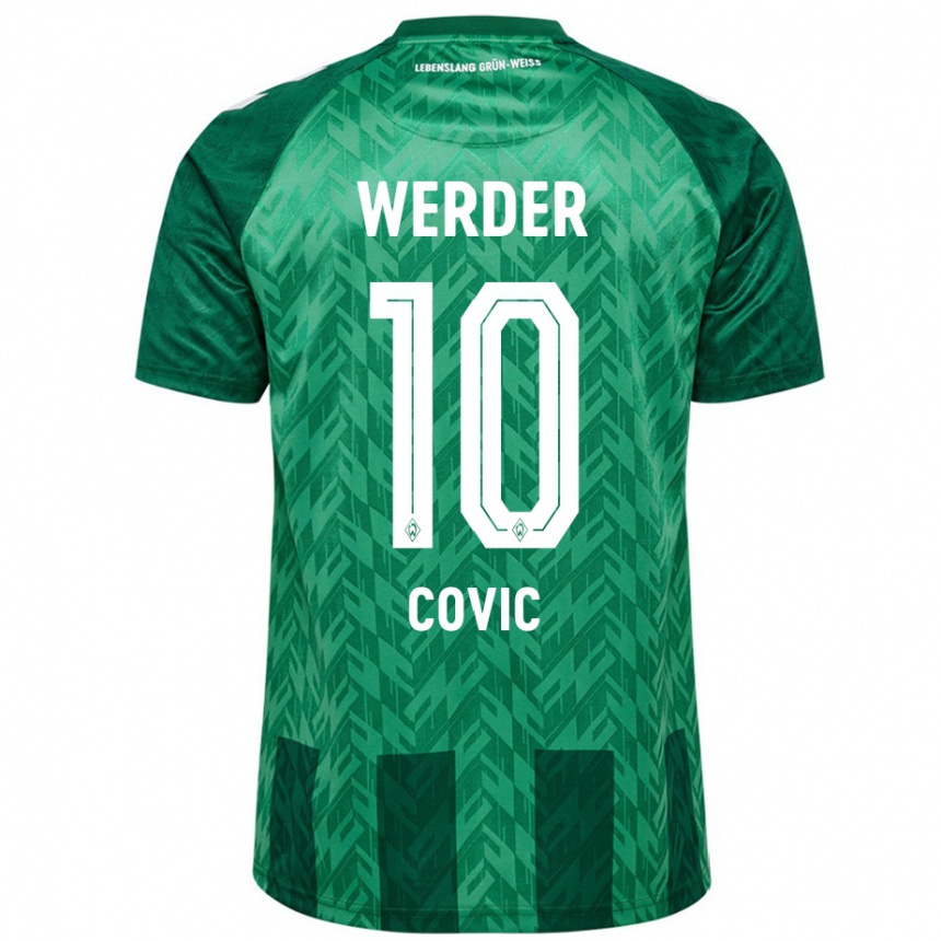 Niño Fútbol Camiseta Patrice Covic #10 Verde 1ª Equipación 2024/25