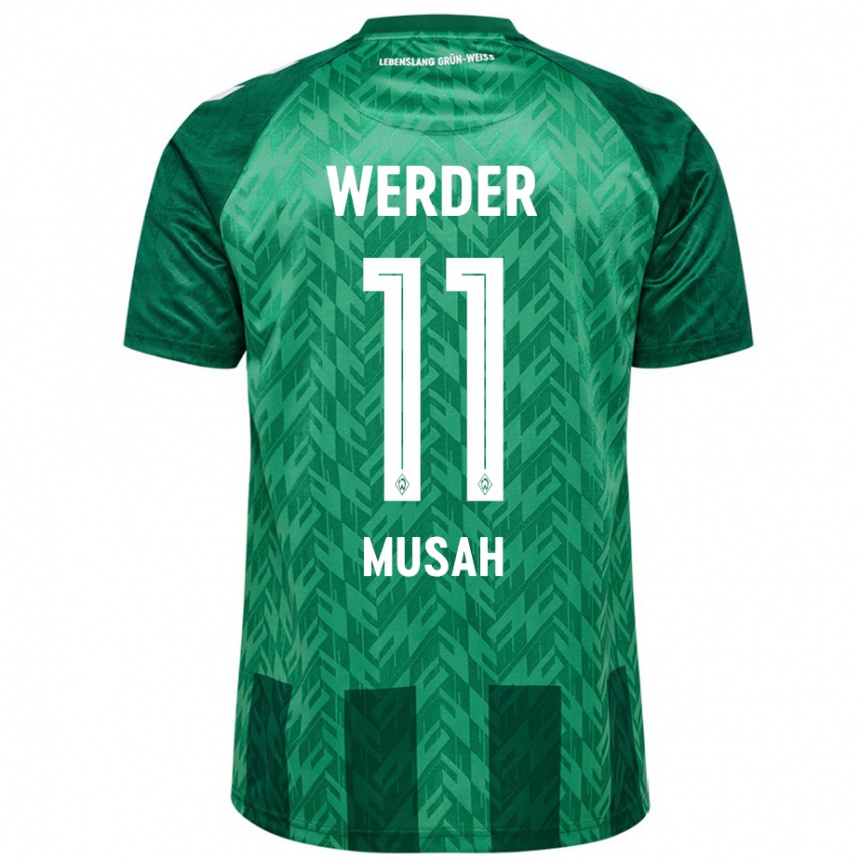 Niño Fútbol Camiseta Salim Musah #11 Verde 1ª Equipación 2024/25