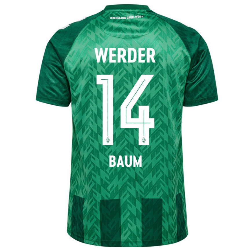 Niño Fútbol Camiseta Lennart Baum #14 Verde 1ª Equipación 2024/25