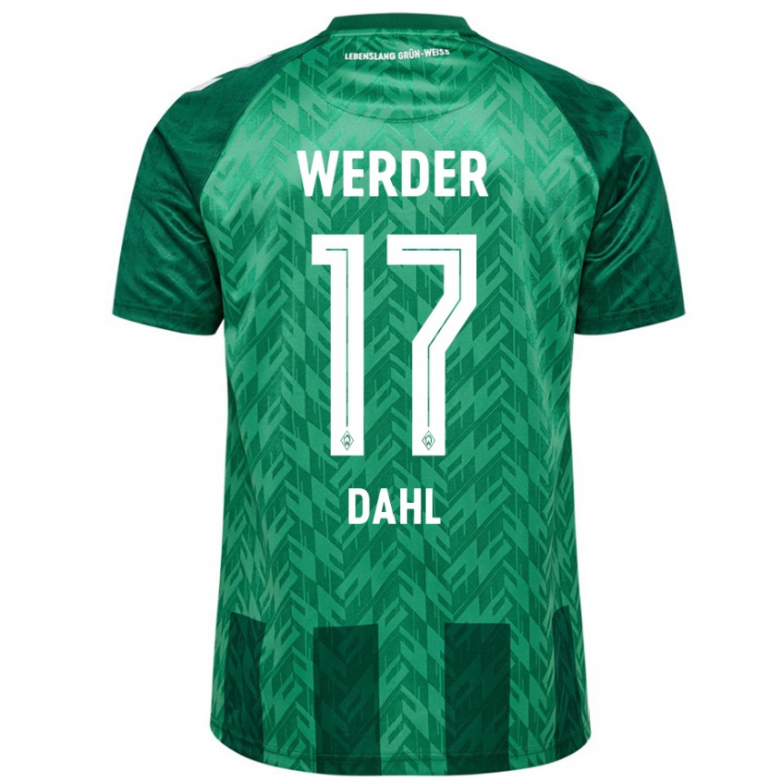 Niño Fútbol Camiseta Amira Dahl #17 Verde 1ª Equipación 2024/25