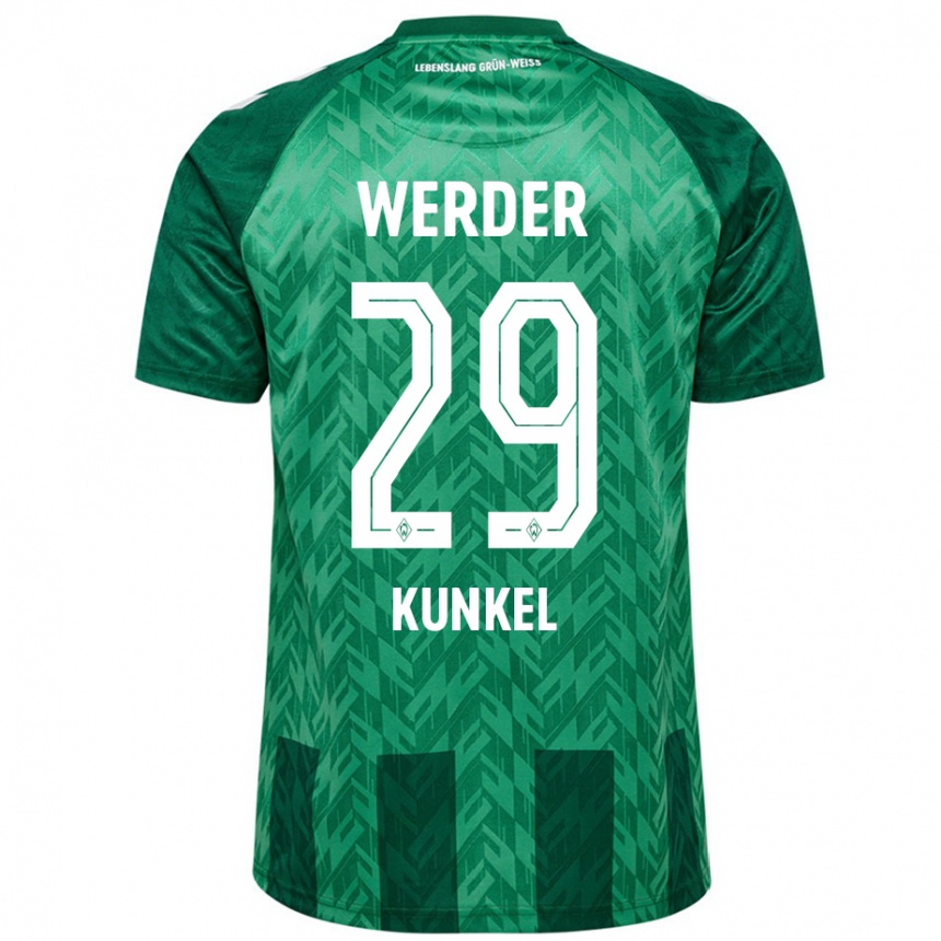 Niño Fútbol Camiseta Melina Kunkel #29 Verde 1ª Equipación 2024/25