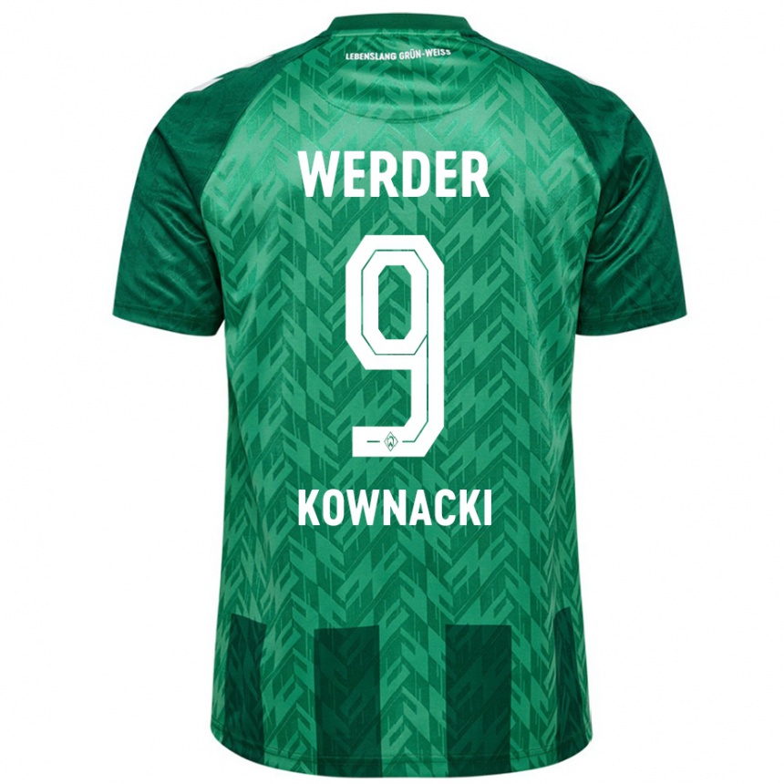 Niño Fútbol Camiseta Dawid Kownacki #9 Verde 1ª Equipación 2024/25