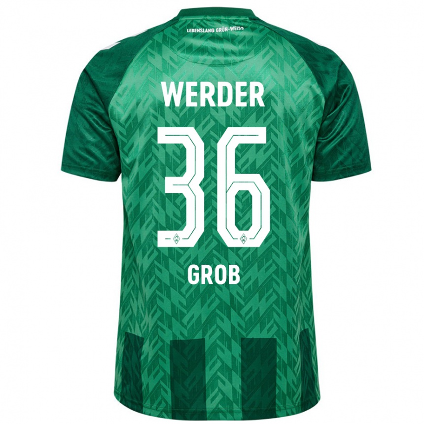 Niño Fútbol Camiseta Christian Groß #36 Verde 1ª Equipación 2024/25