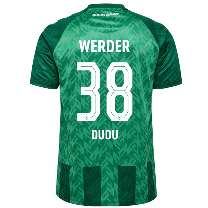 Niño Fútbol Camiseta Dudu #38 Verde 1ª Equipación 2024/25