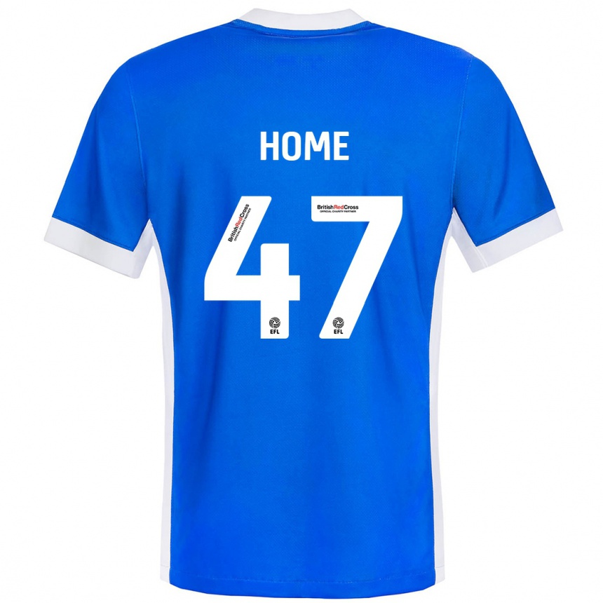 Niño Fútbol Camiseta Josh Home #47 Azul Blanco 1ª Equipación 2024/25