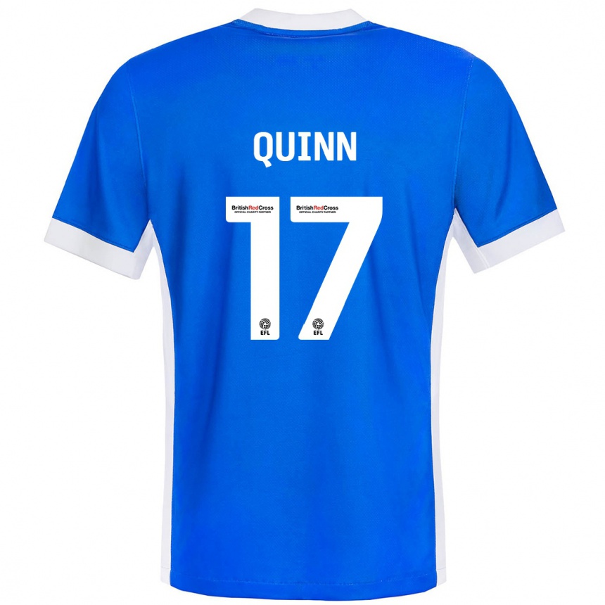 Niño Fútbol Camiseta Lucy Quinn #17 Azul Blanco 1ª Equipación 2024/25