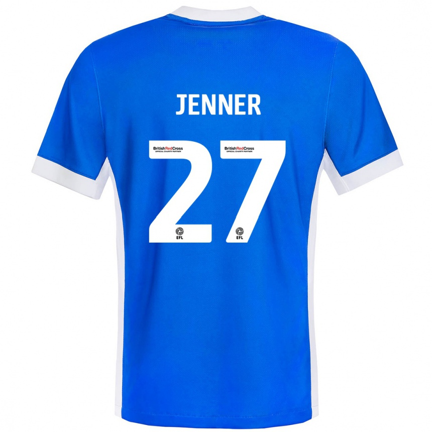 Niño Fútbol Camiseta Abbi Jenner #27 Azul Blanco 1ª Equipación 2024/25