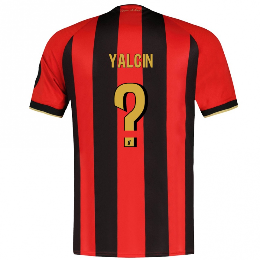 Niño Fútbol Camiseta Noah Yalcin #0 Rojo Negro 1ª Equipación 2024/25