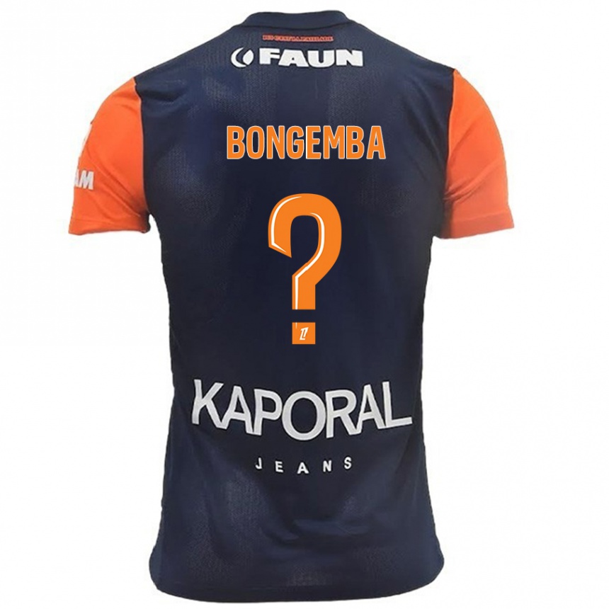 Niño Fútbol Camiseta Edvin Bongemba #0 Azul Marino Naranja 1ª Equipación 2024/25