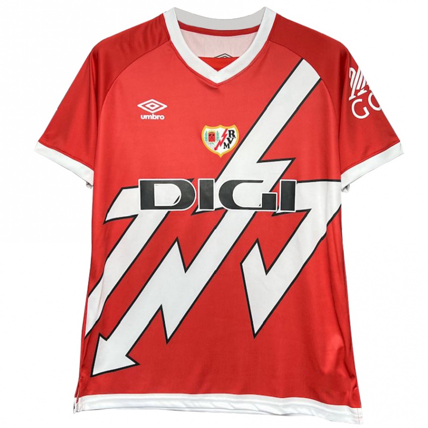 Niño Fútbol Camiseta Alfonso Espino #22 Blanco Rojo 1ª Equipación 2024/25