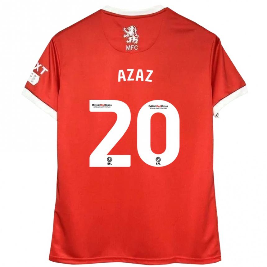 Niño Fútbol Camiseta Finn Azaz #20 Rojo Blanco 1ª Equipación 2024/25