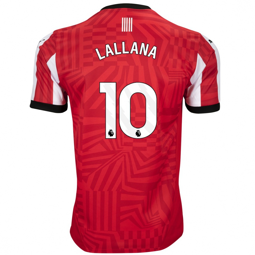 Niño Fútbol Camiseta Adam Lallana #10 Rojo Blanco 1ª Equipación 2024/25