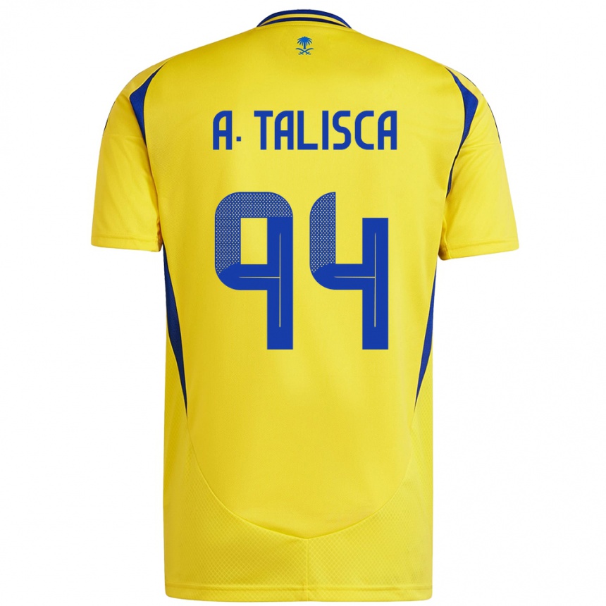 Niño Fútbol Camiseta Talisca #94 Amarillo Azul 1ª Equipación 2024/25