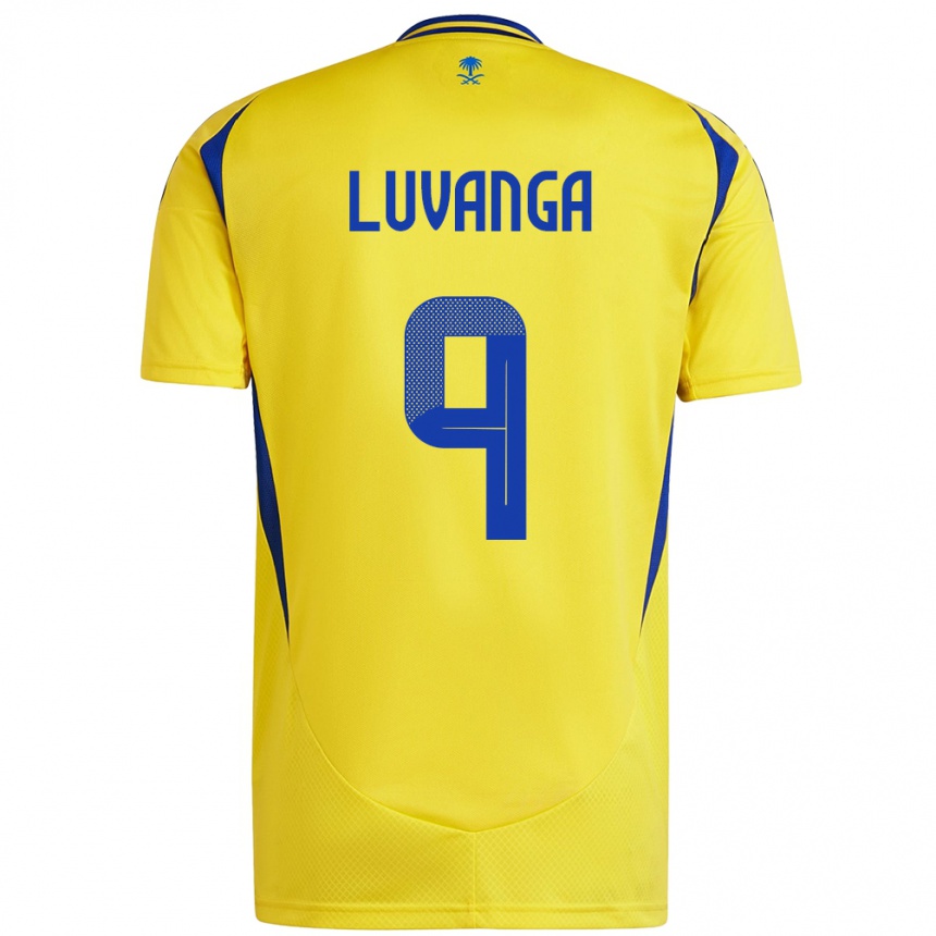 Niño Fútbol Camiseta Clara Luvanga #9 Amarillo Azul 1ª Equipación 2024/25