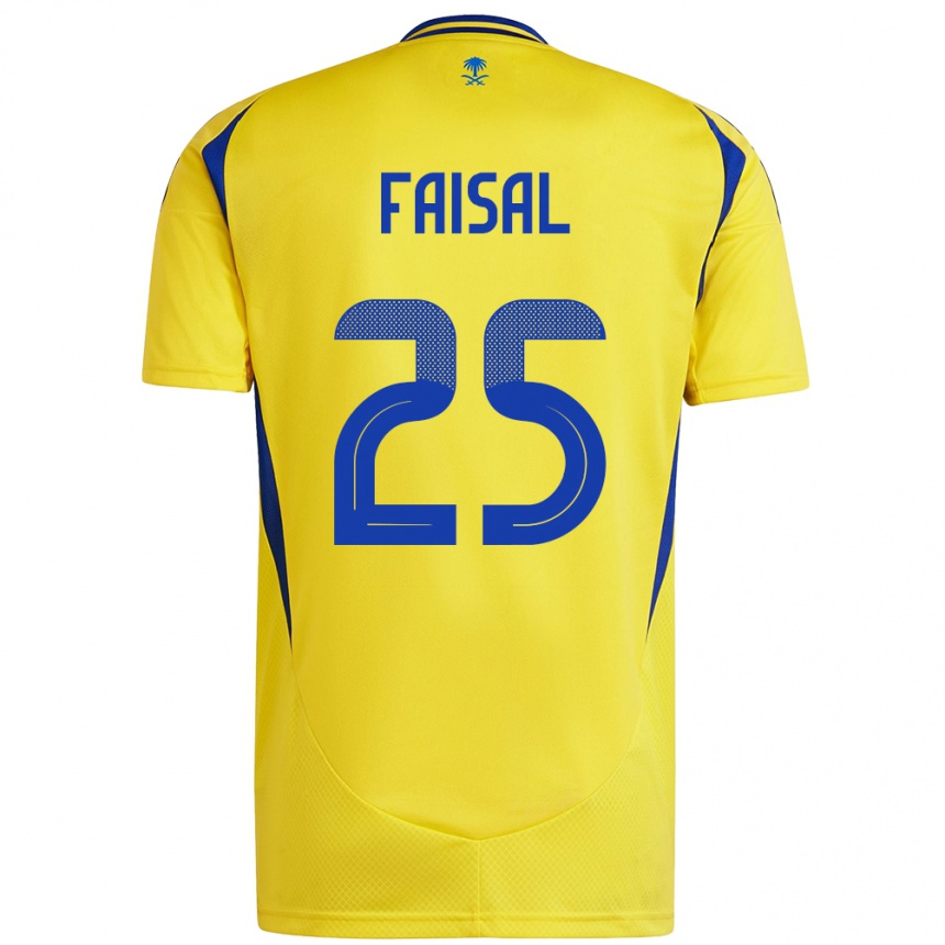 Niño Fútbol Camiseta Samira Faisal #25 Amarillo Azul 1ª Equipación 2024/25