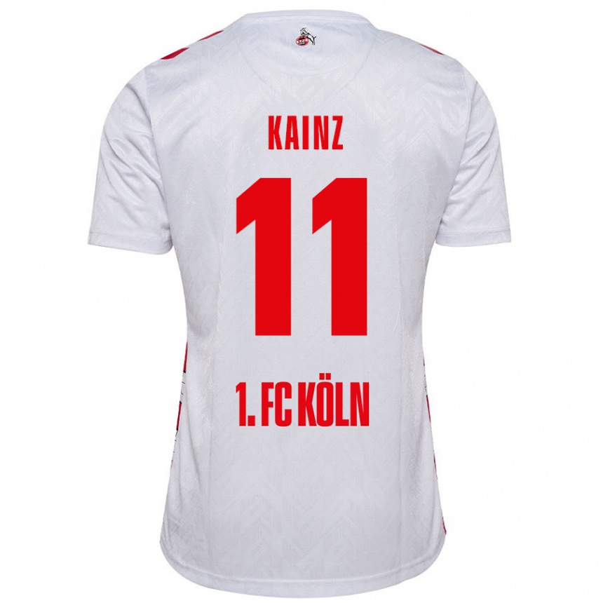 Niño Fútbol Camiseta Florian Kainz #11 Blanco Rojo 1ª Equipación 2024/25