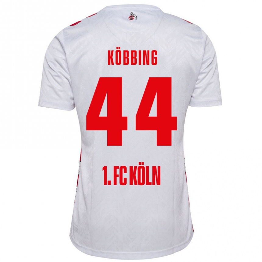 Niño Fútbol Camiseta Matthias Köbbing #44 Blanco Rojo 1ª Equipación 2024/25