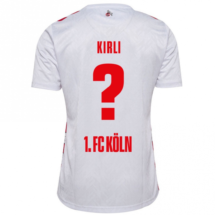 Niño Fútbol Camiseta Celil-Noah Kirli #0 Blanco Rojo 1ª Equipación 2024/25