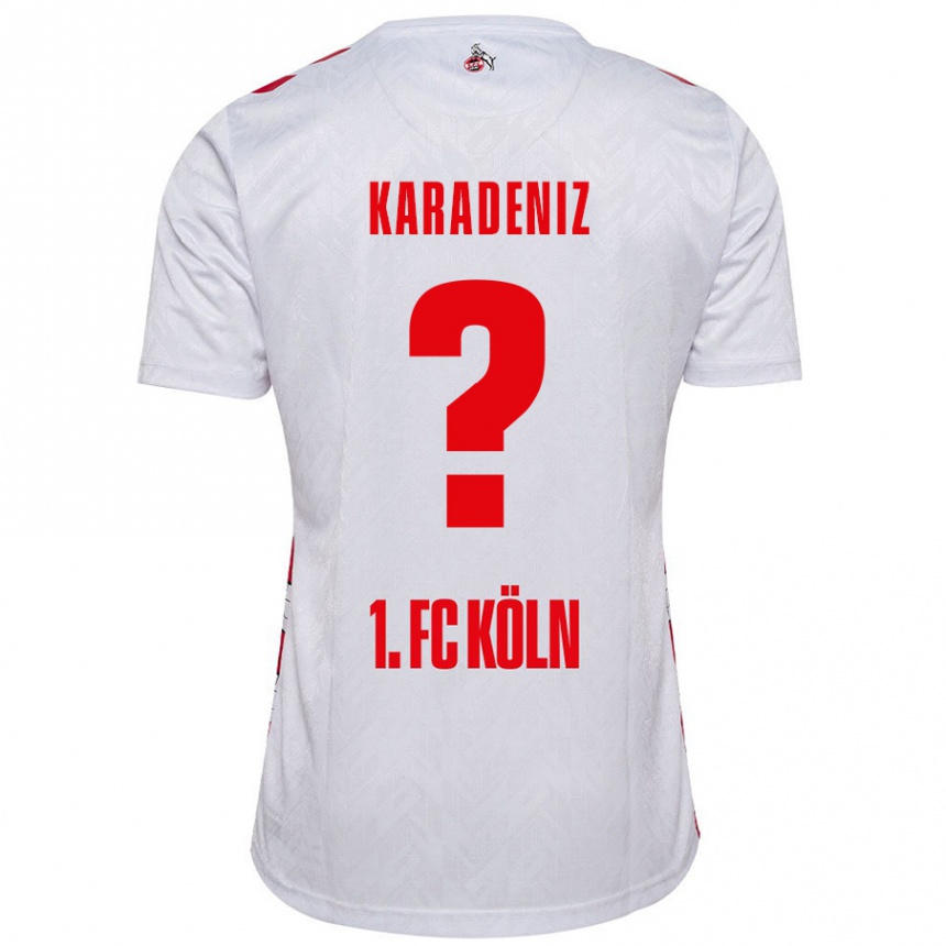 Niño Fútbol Camiseta Thierry Karadeniz #0 Blanco Rojo 1ª Equipación 2024/25