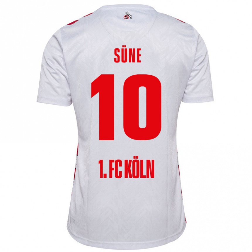 Niño Fútbol Camiseta Arda Süne #10 Blanco Rojo 1ª Equipación 2024/25