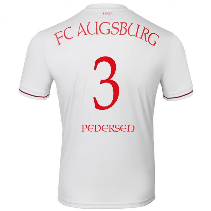 Niño Fútbol Camiseta Mads Pedersen #3 Blanco 1ª Equipación 2024/25