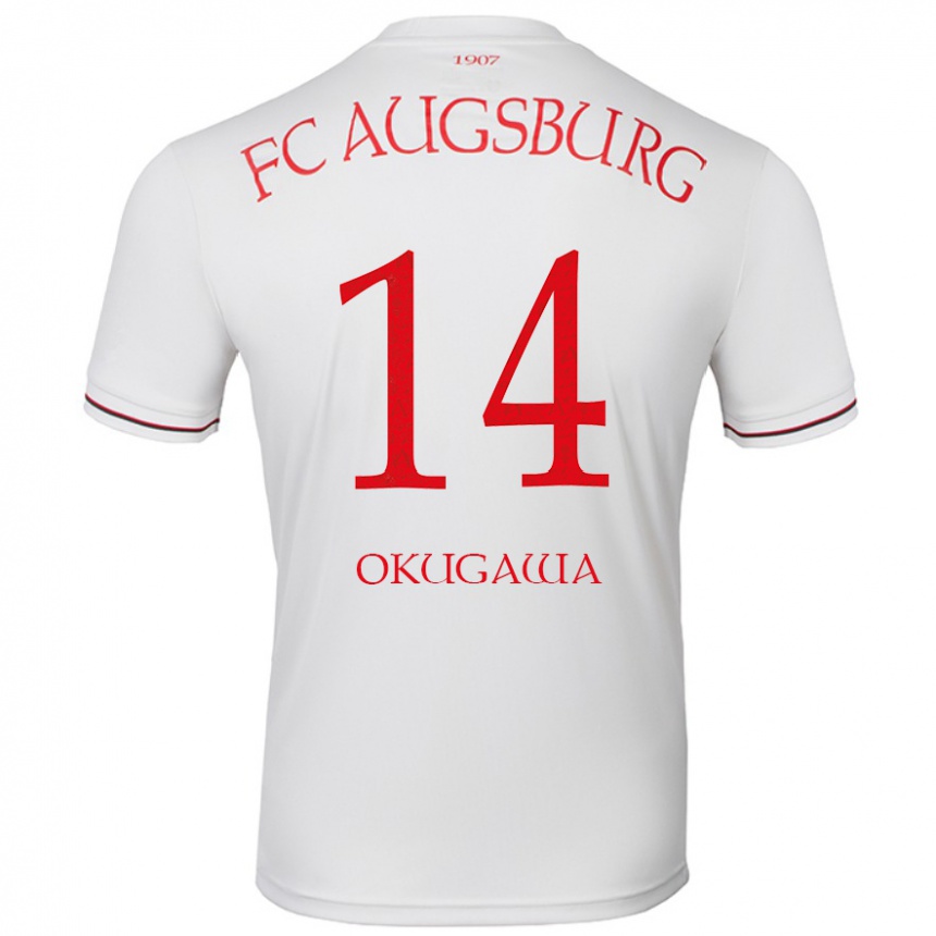 Niño Fútbol Camiseta Masaya Okugawa #14 Blanco 1ª Equipación 2024/25