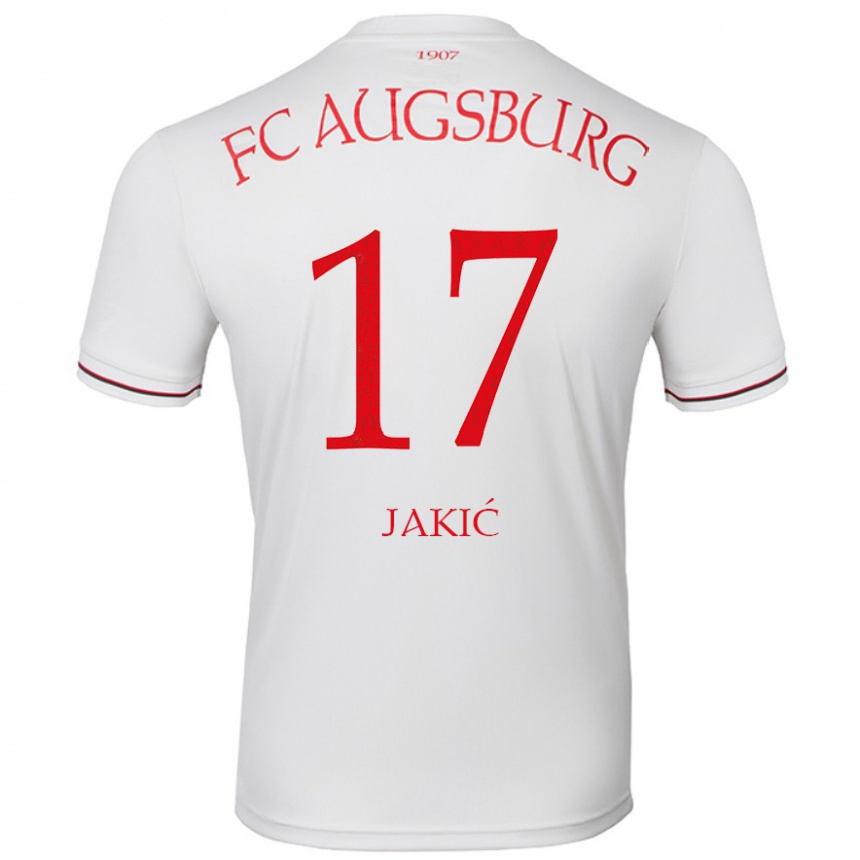 Niño Fútbol Camiseta Kristijan Jakic #17 Blanco 1ª Equipación 2024/25