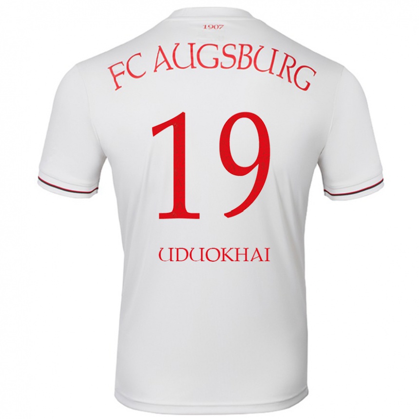 Niño Fútbol Camiseta Felix Uduokhai #19 Blanco 1ª Equipación 2024/25