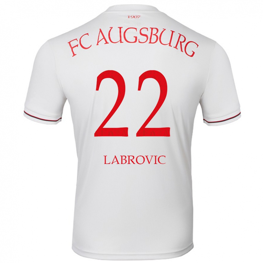 Niño Fútbol Camiseta Nediljko Labrovic #22 Blanco 1ª Equipación 2024/25