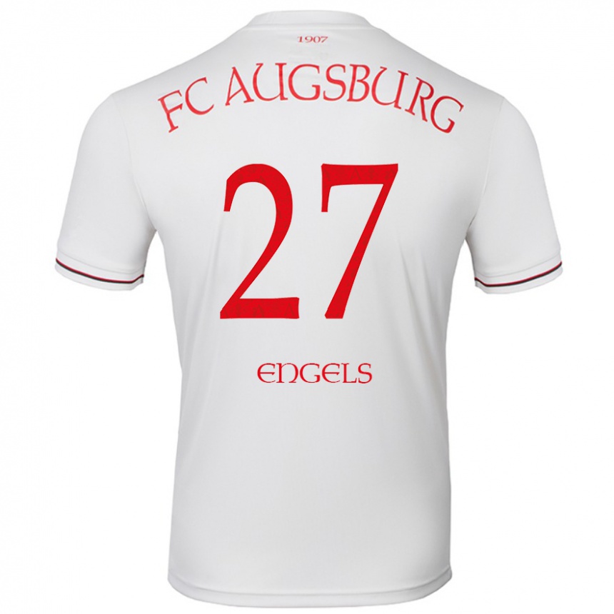 Niño Fútbol Camiseta Arne Engels #27 Blanco 1ª Equipación 2024/25